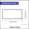 Whole Parts Refrigerator French Door Seal Gasket with Flap (Gray Color) Part# WR14X10305 - Replacement & Compatible with Some GE Refrigerators