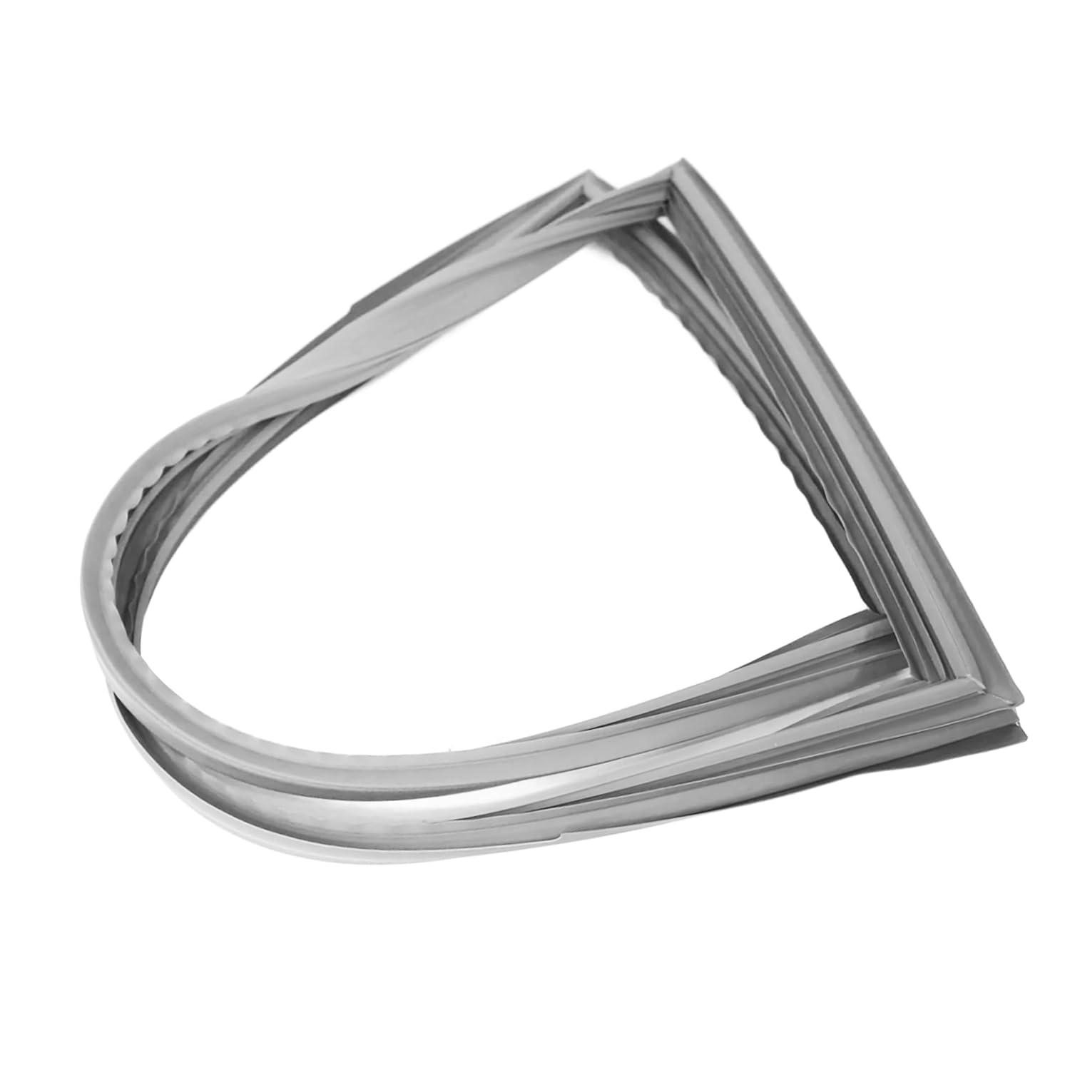 Whole Parts Refrigerator French Door Seal Gasket with Flap (Gray Color) Part# WR14X10305 - Replacement & Compatible with Some GE Refrigerators