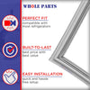 Whole Parts Refrigerator French Door Seal Gasket with Flap (Gray Color) Part# WR14X10305 - Replacement & Compatible with Some GE Refrigerators