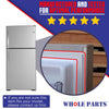 Whole Parts Refrigerator French Door Seal Gasket with Flap (Gray Color) Part# WR14X10305 - Replacement & Compatible with Some GE Refrigerators