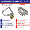 Whole Parts Refrigerator French Door Seal Gasket with Flap (Gray Color) Part# WR14X10305 - Replacement & Compatible with Some GE Refrigerators