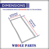 241778307 Refrigerator Fresh Food Door Gasket for Frigidaire