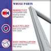 W10830162 Refrigerator French Door Gasket (Gray) for Whirlpool