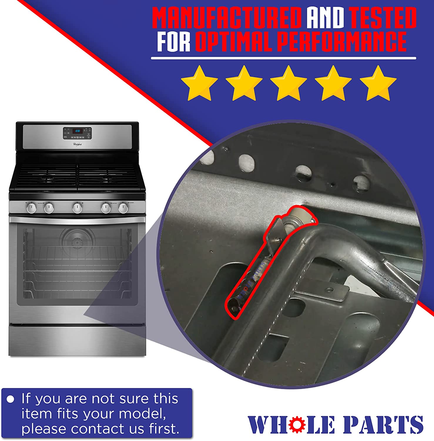 W10324262 Range Oven Igniter for Whirlpool