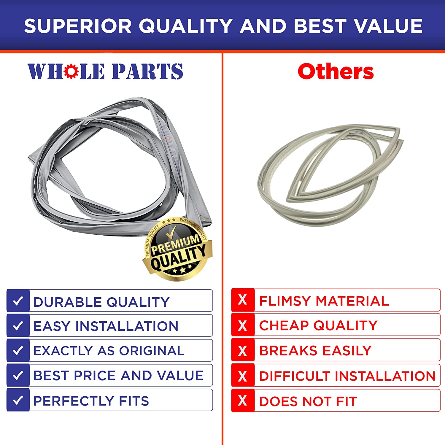 5304507200 Refrigerator Door Gasket (Approximate size:31