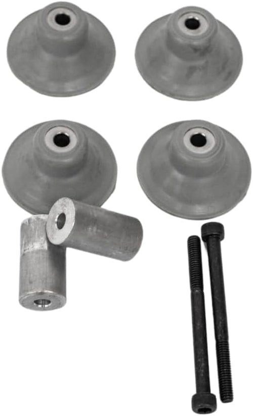 Upgraded Whole Parts Commercial Slicer Standard Low Rubber Foot Kit Part# 60378024100 - Replacement & Compatible with Some Bizerba Slicers