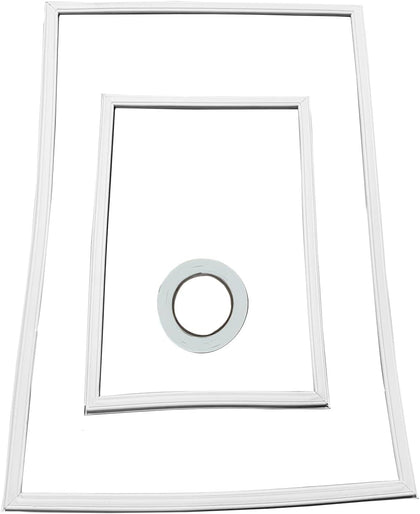 Upgraded Whole Parts RV Refrigerator Door Seal Gasket Kit (White) Part# 3103688.002 - Replacement & Compatible with Some Dometic RV Refrigerators