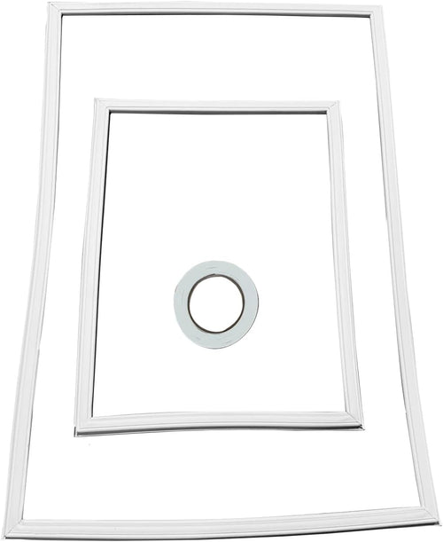 Upgraded Whole Parts RV Refrigerator Door Seal Gasket Kit (White) Part# 3103690.008 - Replacement & Compatible with Some Dometic RV Refrigerators