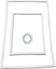 Upgraded Whole Parts RV Refrigerator Door Seal Gasket Kit (White) Part# 3103690.008 - Replacement & Compatible with Some Dometic RV Refrigerators