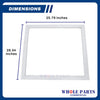 Whole Parts Commercial Refrigerator Door Seal Gasket (Grey) Part# 1708809 - Replacement & Compatible with Some Delfield Refrigerators