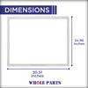 Whole Parts Refrigerator Freezer Door Seal Gasket (Magnetic Strip Inside, Gray) Part# DA63-07732A - Replacement and Compatible with Some Samsung Refrigerators