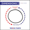 Whole Parts Dryer Door Gasket Seal (Gray) Part# DC62-00262A - Replacement & Compatible with Some Samsung Dryers