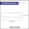 Whole Parts Refrigerator Freezer Door Seal Gasket, Single Piece, Part# 2188434A - Replacement & Compatible with Some Kitchen Aid, Estate, Roper, Kenmore and Whirlpool Refrigerators