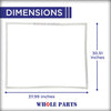 Whole Parts Refrigerator Door Seal Gasket (Magnetic Strip Inside, Gray) Part# DA63-07731A - Replacement and Compatible with Some Samsung Refrigerators