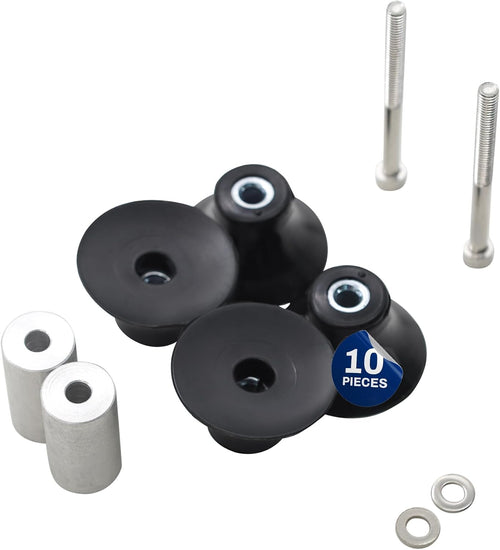 Upgraded Whole Parts Commercial Slicer Standard Low Rubber Foot Kit Part# 60378024100 - Replacement & Compatible with Some Bizerba Slicers