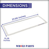 Whole Parts Refrigerator French Door Gasket Seal Part# DA63-07733A - Replacement & Compatible with Some Samsung Refrigerators