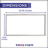 Whole Parts Refrigerator Fresh Food French Door Seal Gasket (Gray) Part# DA97-05253R - Replacement & Compatible with Some Samsung Refrigerators