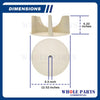 Upgraded Whole Parts Dryer Motor Fan Blower (12 1/2” Impeller, 1/2” Bore) Part# 100604 - Replacement & Compatible with Some ADC (American Dryer Corporation) Dryers