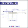 Whole Parts Flexible Rotisserie Ignitor Part# PB040280 - Replacement and Compatible with Some Viking Grills