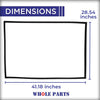 Whole Parts Upgraded Black Refrigerator Door Gasket Part# 5304522312 | Compatible with Select Frigidaire Refrigerators