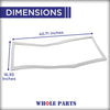 Whole Parts Refrigerator Door Seal Gasket (Gray) Part# DA97-05253W - Replacement & Compatible with Some Samsung Refrigerators
