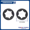 Upgraded Whole Parts Kit Resilient Ring PKG (2 PCs) Part# M4525P3P - Replacement & Compatible with Some Alliance Laundry Systems, Speed Queen, UniMac, Huebsch, Primus and IPSO Dryers