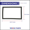 Whole Parts Refrigerator Freezer Door Gasket Seal Part# WR14X27234 - Replacement & Compatible with Some GE and Hotpoint Refrigerators