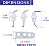 Whole Parts Flame Rod Electrode Kit Part# 104000192 - Replacement & Compatible with Some Rinnai Water Heaters