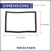 Whole Parts Refrigerator Freezer Door Seal Gasket (Black), Single Piece, Part# WR24X10079- Replacement & Compatible with Some GE Refrigerators