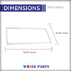 Whole Parts Refrigerator French Door Seal Gasket, Single Piece, Part# DA97-05253B - Replacement & Compatible with Some Samsung Refrigerators