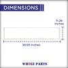 Whole Parts Upgraded Refrigerator Freezer Door Gasket White Part# WR24X5230 Compatible with Select GE and Kenmore / Sears Refrigerators