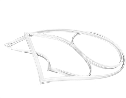 Whole Parts White Refrigerator Fresh Food Door Gasket (Magnetic Strip Inside), Part# WPW10247884 - Replacement and Compatible with Some Ikea, Kenmore, Kitchen Aid, Maytag and Whirlpool Refrigerators