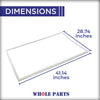 Whole Parts Upgraded Grey Refrigerator Door Gasket Part# 5304523138 | Compatible with Select Frigidaire Refrigerators
