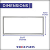 Whole Parts Refrigerator Door Seal Gasket (Right) Part# ADX73550624 - Replacement & Compatible with Some LG and Kenmore Refrigerators