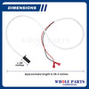 Upgraded Whole Parts Ice Machine Magnetic Bin Curtain Switch (36”) Part# 000007888 - Replacement & Compatible with Some Manitowoc Ice Ice Makers