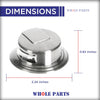 Whole Parts Range Burner Control Knob Part# 318905202 - Replacement & Compatible with Some Electrolux and Frigidaire Ranges