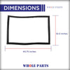 Whole Parts Refrigerator Fresh Food Door Seal Gasket (Black), Single Piece, Part# WR24X10080 - Replacement & Compatible with Some GE Refrigerators