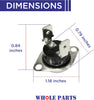 Whole Parts Dryer Auto Reset Thermostat (Upper) Part# 395668 - Replacement & Compatible with Some Fisher & Paykel Dryers