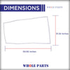 Whole Parts Freezer Door Seal Gasket, Single Piece, Part# 2188438A - Replacement & Compatible with Some Kenmore and Whirlpool Refrigerators