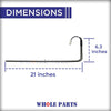 Upgraded Whole Parts Defrost Heater Assembly Part# WP2263749 - Replacement & Compatible with Some Whirlpool, Maytag, Amana, Crosley, Estate, Magic Chef, Roper, Inglis, Kenmore, Ikea Refrigerators