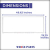 Whole Parts Refrigerator Door Seal Gasket (Magnetic Strip Inside, White) Part# 050359-000 - Replacement & Compatible with Some Viking Refrigerators