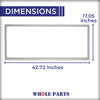 Upgraded Whole Parts Freestanding Refrigerator Food Door Gasket (Grey) Part# 039239-000 - Replacement & Compatible with Some Viking Refrigerators
