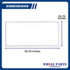 Upgraded Whole Parts Reach-In Refrigerator Full Door Gasket (Grey) Part# 1708801 - Replacement & Compatible with Some Delfield Refrigerators