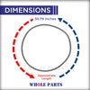 Whole Parts Dryer Door Seal Gasket Part# MDS62050802 - Replacement & Compatible with Some LG and Kenmore Dryers