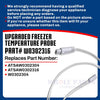 Whole Parts Upgraded Freezer Temperature Probe Part# W0302316 Compatible with Select Atosa Freezers