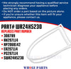 Whole Parts Upgraded Refrigerator Freezer Door Gasket White Part# WR24X5230 Compatible with Select GE and Kenmore / Sears Refrigerators