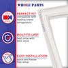 W10443313 Refrigerator Fresh Food Door Seal Gasket, White Color