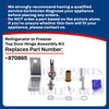 Whole Parts Commercial Refrigerator or Freezer Top Door Hinge Assembly Kit Part# 870865 - Replacement and Compatible with Some True Refrigerator