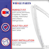 Whole Parts Freezer Door Gasket Seal (Magnetic Strip Inside, White) Part# 216481001 - Replacement & Compatible with Some Kenmore, Frigidaire, Tappan, Crosley, Kelvinator and Gibson Refrigerators
