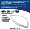 Whole Parts Refrigerator Door Seal Gasket (Magnetic Strip Inside, Gray) Part# DA63-07731A - Replacement and Compatible with Some Samsung Refrigerators
